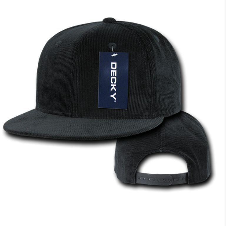 1 Dozen Decky Corduroy Snapback 6 Panel Constructed Baseball Hats Caps Wholesale Lots-