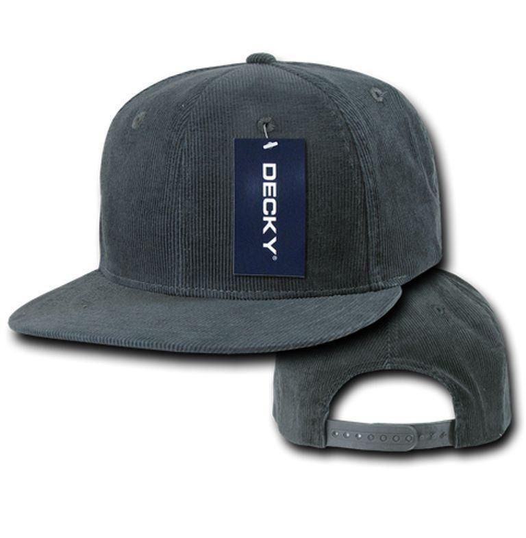 1 Dozen Decky Corduroy Snapback 6 Panel Constructed Baseball Hats Caps Wholesale Lots-