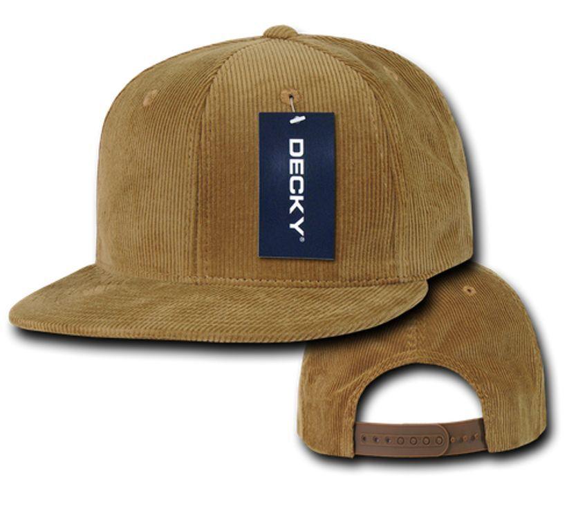 1 Dozen Decky Corduroy Snapback 6 Panel Constructed Baseball Hats Caps Wholesale Lots-
