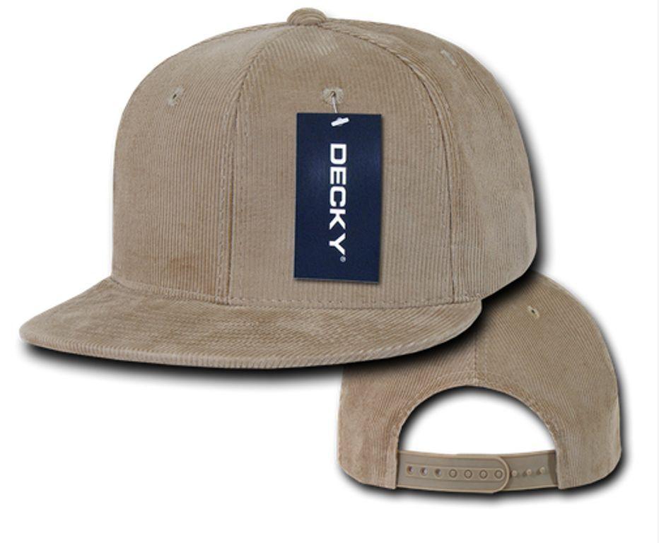 1 Dozen Decky Corduroy Snapback 6 Panel Constructed Baseball Hats Caps Wholesale Lots-
