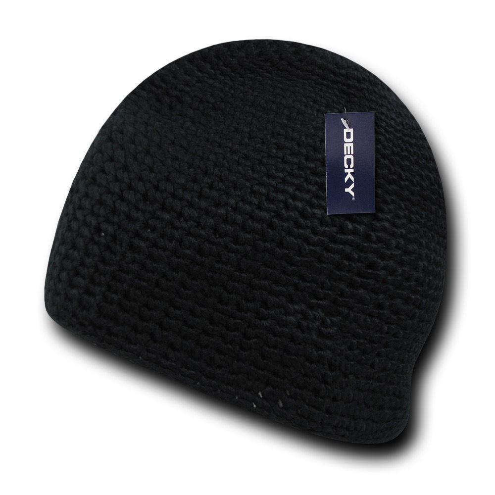 1 Dozen Decky Door Mat Extra Thick Beanies Short Knitted Ski Caps Wholesale Lot-