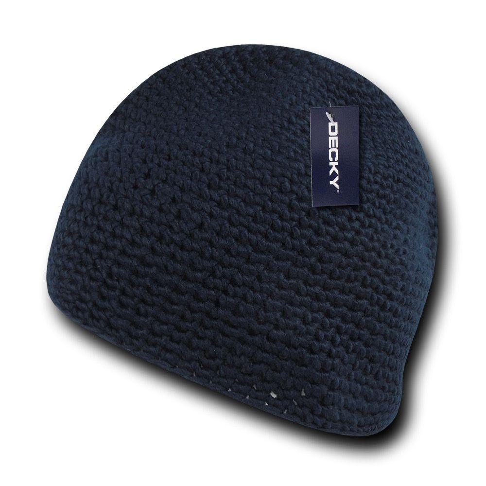 1 Dozen Decky Door Mat Extra Thick Beanies Short Knitted Ski Caps Wholesale Lot-