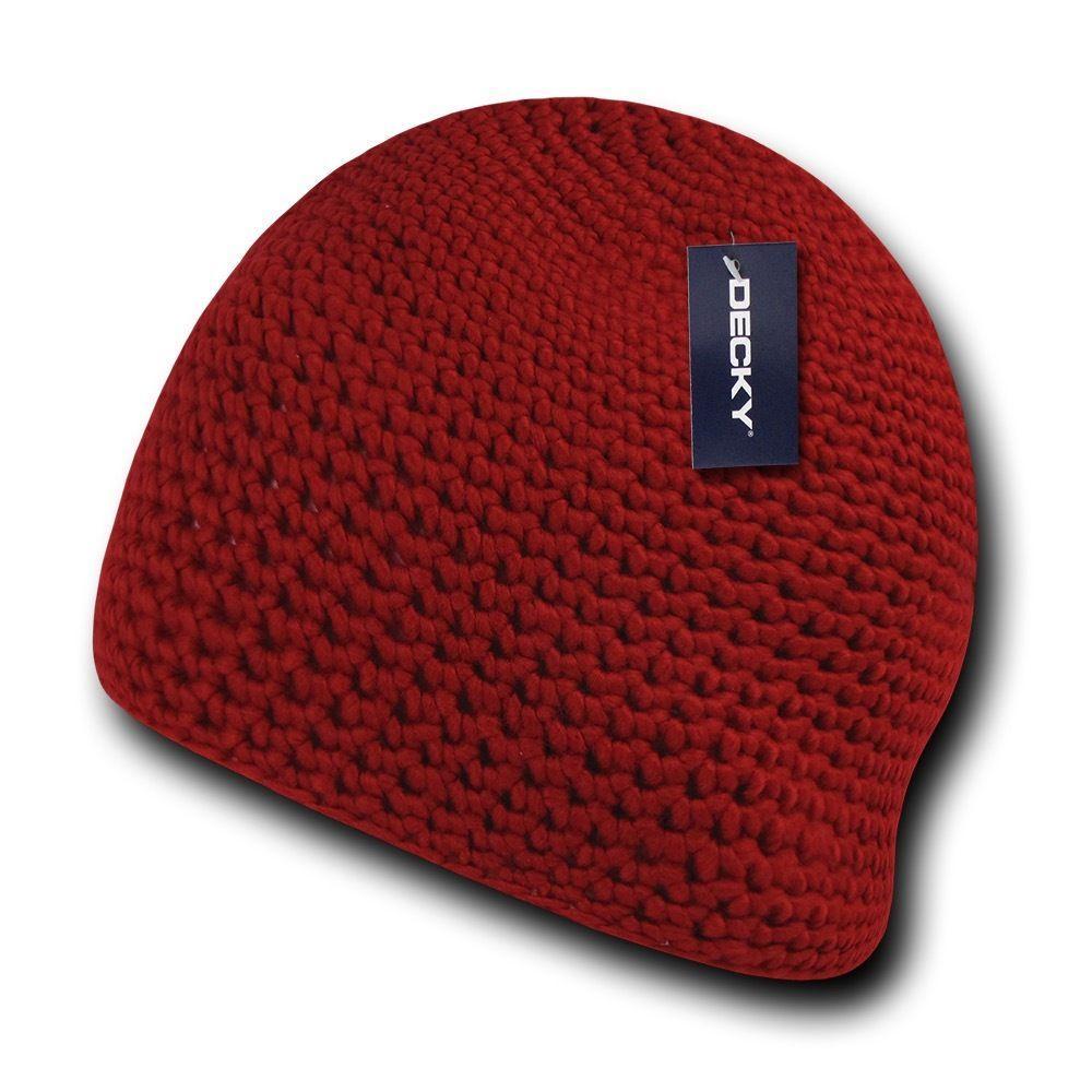 1 Dozen Decky Door Mat Extra Thick Beanies Short Knitted Ski Caps Wholesale Lot-