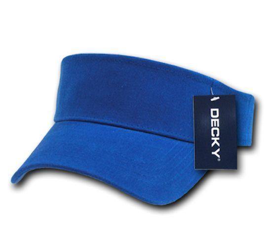 1 Dozen Decky Golf Tennis Summer Sun Visor Visors 100% Cotton Kids Boys Girls-