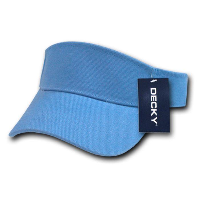 1 Dozen Decky Golf Tennis Summer Sun Visor Visors 100% Cotton Kids Boys Girls-