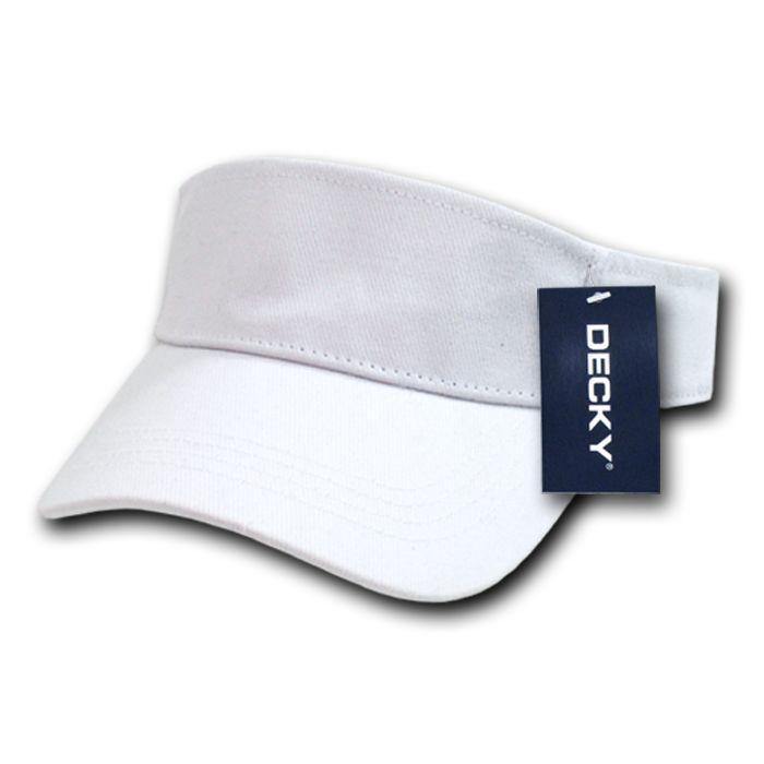 1 Dozen Decky Golf Tennis Summer Sun Visor Visors 100% Cotton Kids Boys Girls-