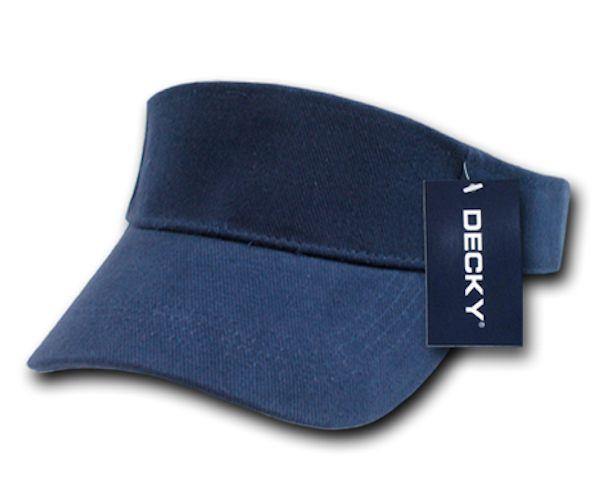 1 Dozen Decky Golf Tennis Summer Sun Visor Visors 100% Cotton Kids Boys Girls-
