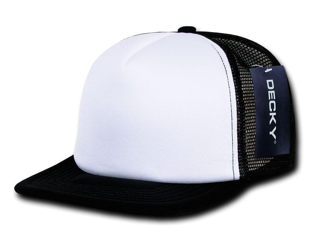 1 Dozen Decky Heavy Duty Flat Bill Two Tone Trucker Caps Hats Wholesale Lots-