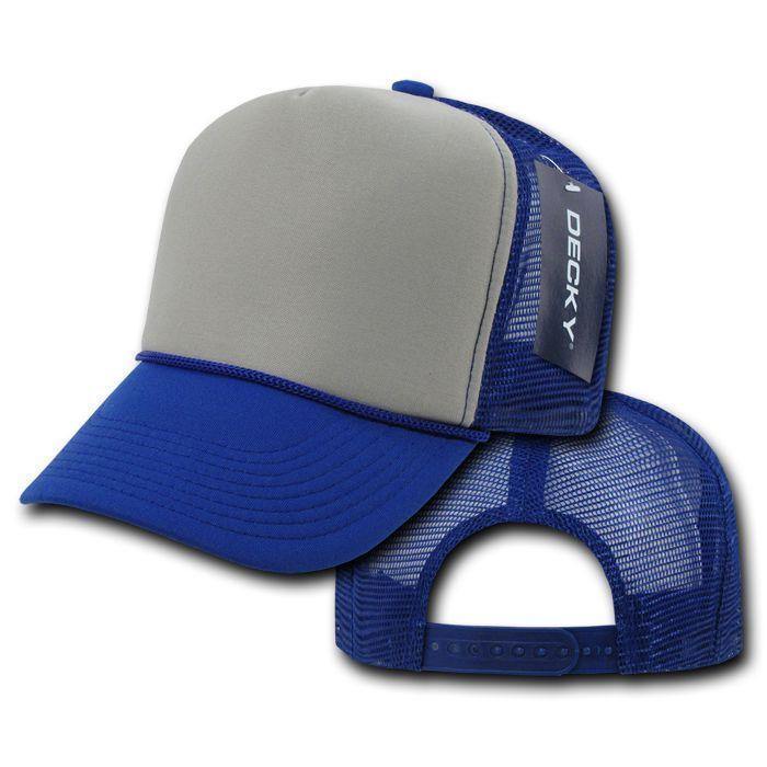 1 Dozen Decky Industrial 5 Panel Trucker Hats Caps Two Tone Wholesale Lots!-