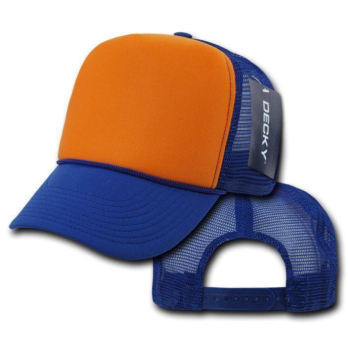 1 Dozen Decky Industrial 5 Panel Trucker Hats Caps Two Tone Wholesale Lots!-