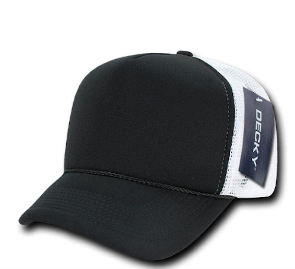 1 Dozen Decky Industrial 5 Panel Trucker Hats Caps Two Tone Wholesale Lots!-