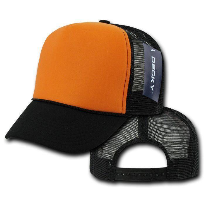 1 Dozen Decky Industrial 5 Panel Trucker Hats Caps Two Tone Wholesale Lots!-