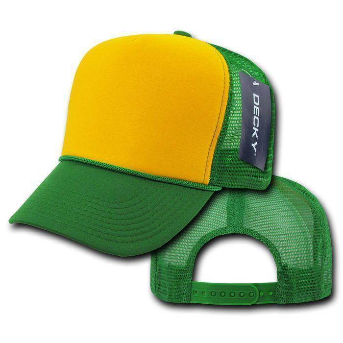 1 Dozen Decky Industrial 5 Panel Trucker Hats Caps Two Tone Wholesale Lots!-