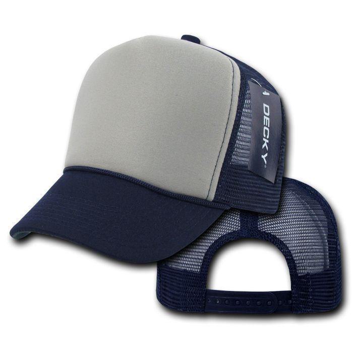 1 Dozen Decky Industrial 5 Panel Trucker Hats Caps Two Tone Wholesale Lots!-