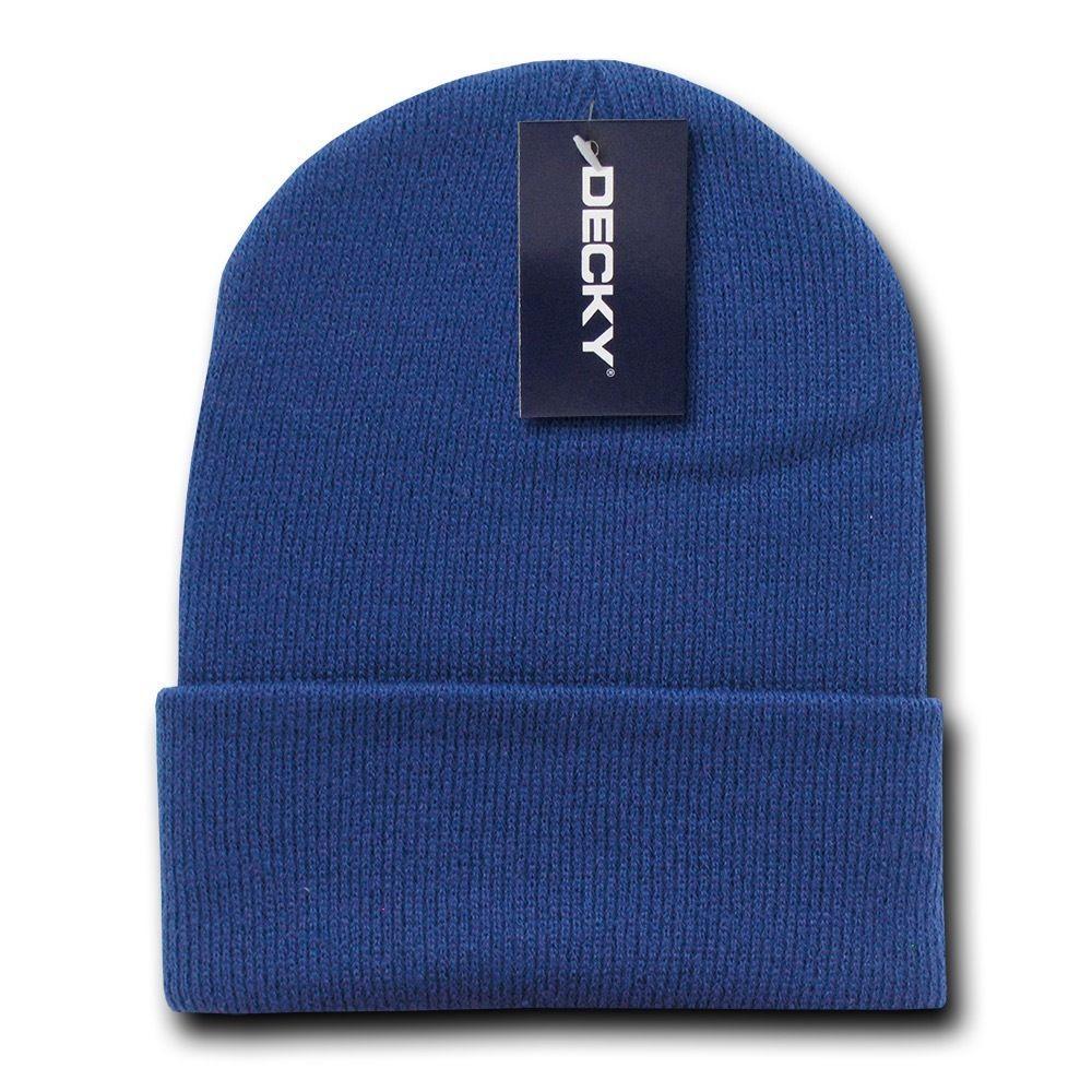 1 Dozen Decky Long Beanie Beanies Cuffed Knit Cap Hat Snug Warm Winter Wholesale-