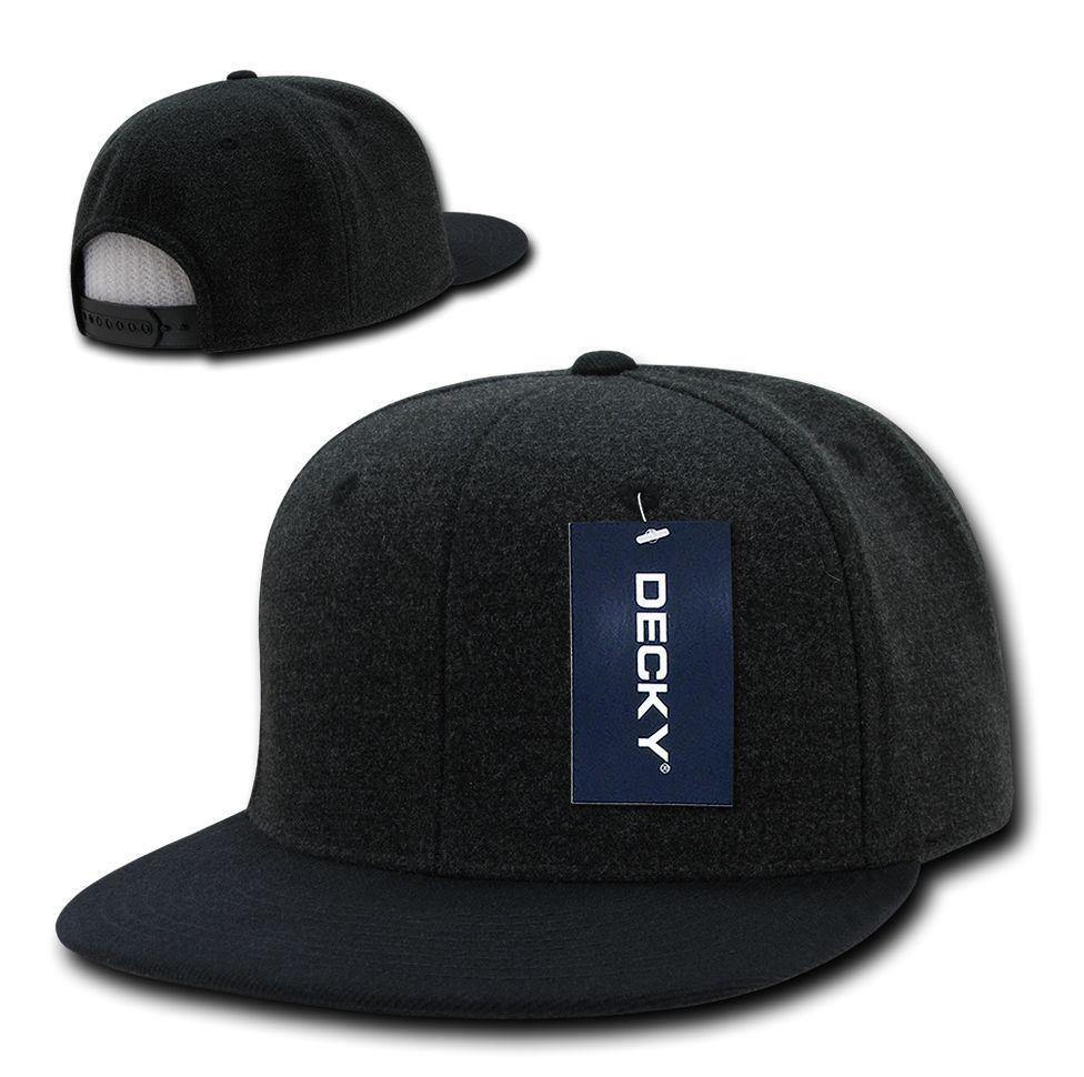 1 Dozen Decky Melton Crown Snapback Two Tone 6 Panel Hats Caps Wholesale Lots!-