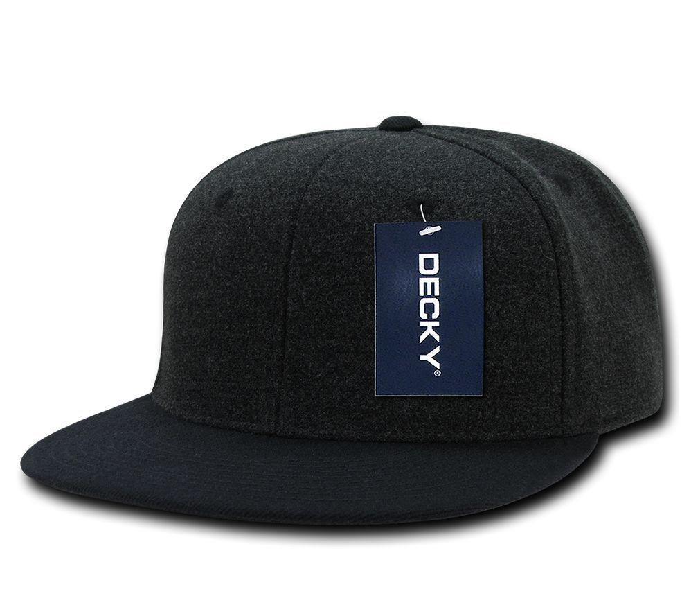 1 Dozen Decky Melton Crown Snapback Two Tone 6 Panel Hats Caps Wholesale Lots!-