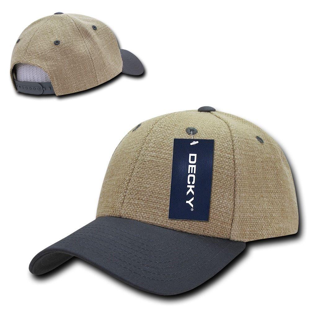 1 Dozen Decky New 6 Panel Jute Low Crown Structured Dad Hats Caps Wholesale Lots-
