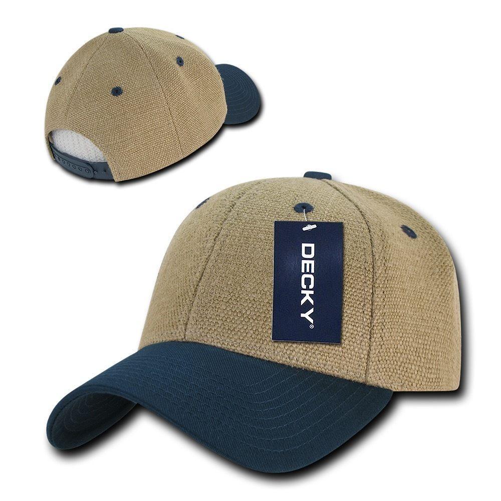1 Dozen Decky New 6 Panel Jute Low Crown Structured Dad Hats Caps Wholesale Lots-