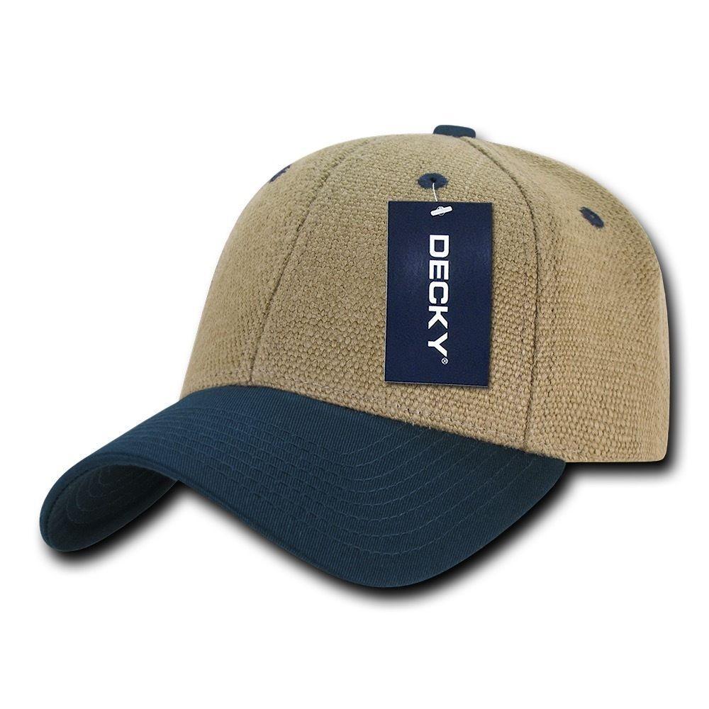 1 Dozen Decky New 6 Panel Jute Low Crown Structured Dad Hats Caps Wholesale Lots-