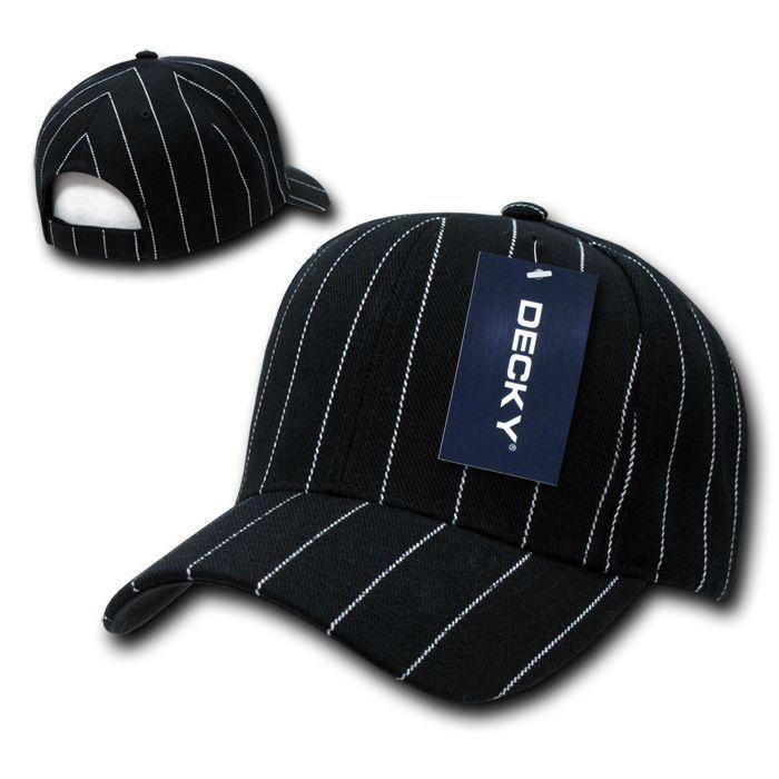 1 Dozen Decky Pin Striped Pinstriped Baseball Hat Caps Wholesale Lots-