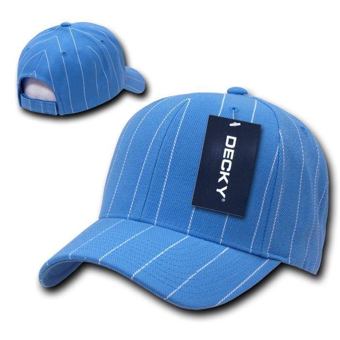 1 Dozen Decky Pin Striped Pinstriped Baseball Hat Caps Wholesale Lots-