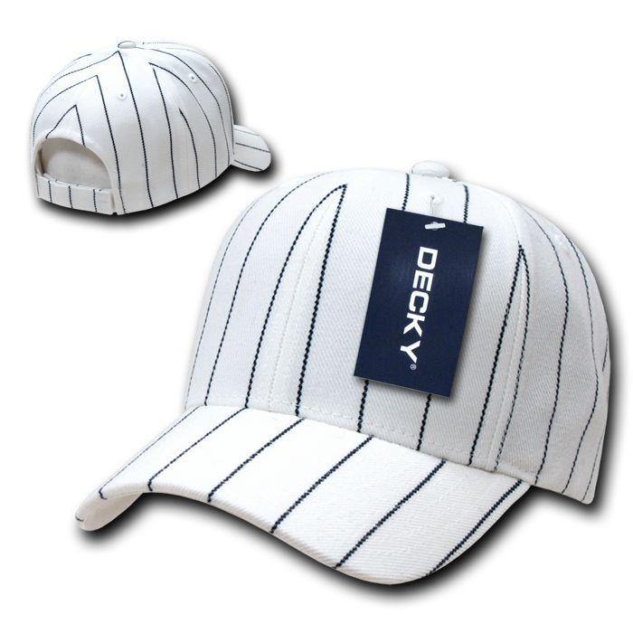 1 Dozen Decky Pin Striped Pinstriped Baseball Hat Caps Wholesale Lots-
