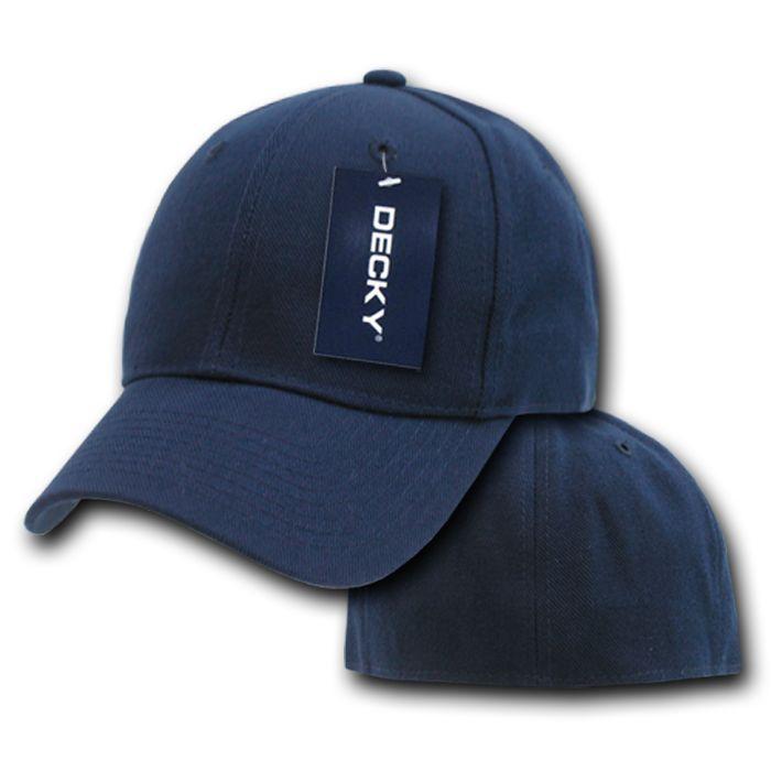 1 Dozen Decky Plain Fitted Curved Bill Baseball Hats Caps Wholesale Lot-