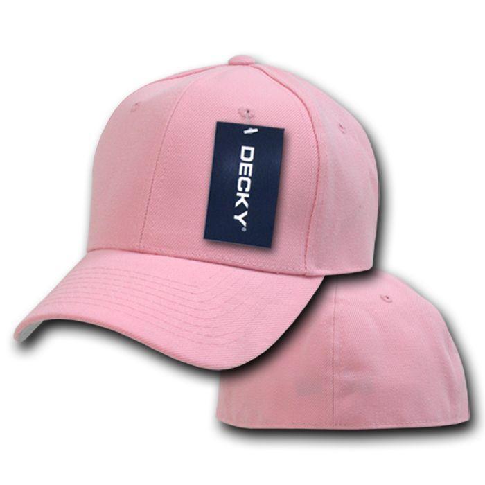 1 Dozen Decky Plain Fitted Curved Bill Baseball Hats Caps Wholesale Lot-