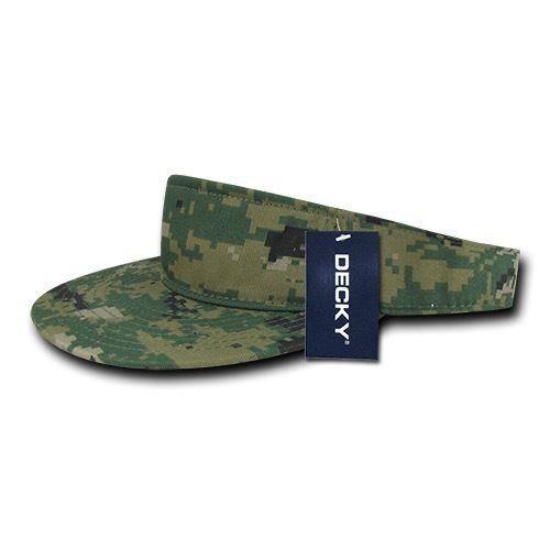 1 Dozen Decky Pre Curved Bill Camouflage Golf Beach Sun Acyrlic Visors Wholesale-