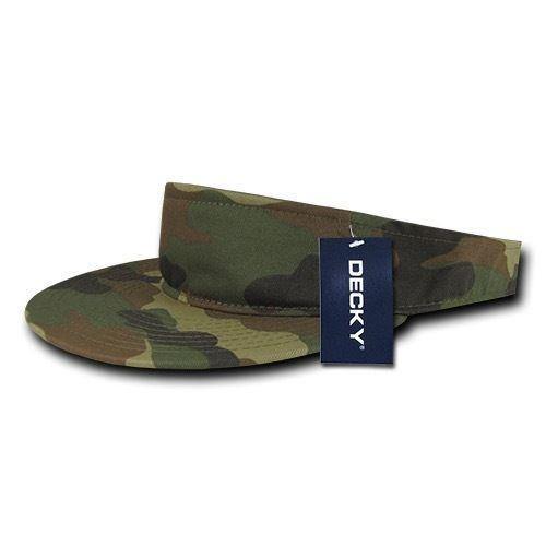 1 Dozen Decky Pre Curved Bill Camouflage Golf Beach Sun Acyrlic Visors Wholesale-