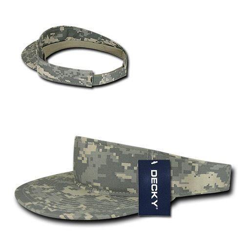 1 Dozen Decky Pre Curved Bill Camouflage Golf Beach Sun Acyrlic Visors Wholesale-