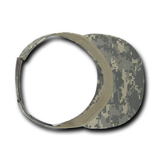 1 Dozen Decky Pre Curved Bill Camouflage Golf Beach Sun Acyrlic Visors Wholesale-