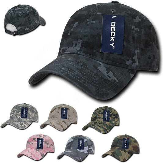 1 Dozen Decky Relaxed Cotton Camo Low Crown Dad Caps Hats Caps Wholesale-