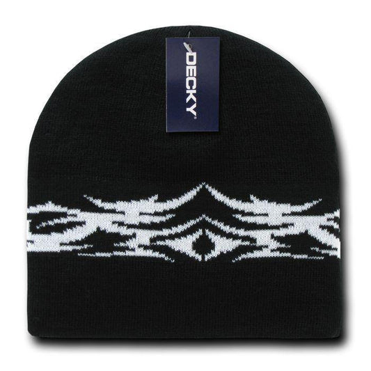 1 Dozen Decky Tribal Design Beanies Caps Hats Knitted Ski Skull Winter Wholesale-