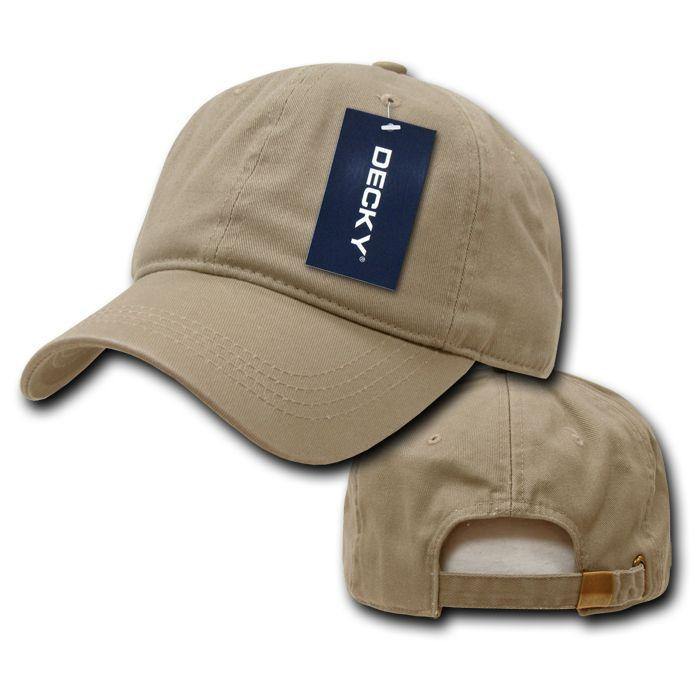 1 Dozen Decky Two Ply Polo Washed Heavy Cotton 6 Panel Dad Hats Cap Wholesale-