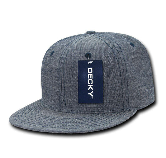 1 Dozen Decky Washed Denim Snapback 100% Cotton 6 Panel Hats Caps Wholesale Bulk-