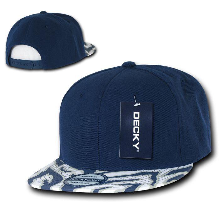 1 Dozen Decky Ziger Zebra Animal Two Tone Print Flat Bill Hats Caps Baseball Wholesale Bulk-