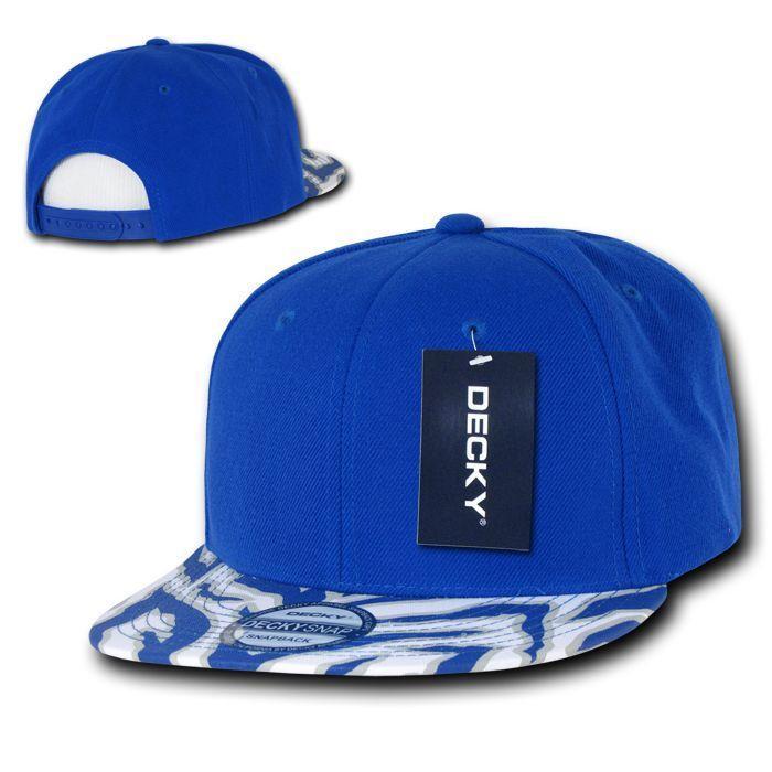 1 Dozen Decky Ziger Zebra Animal Two Tone Print Flat Bill Hats Caps Baseball Wholesale Bulk-