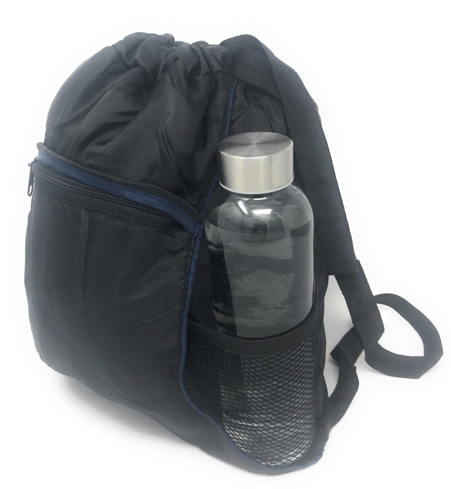 1 Dozen Drawstring Backpack Rucksack Totes Sack Pack Bags Light Weight Wholesale Lot Bulk-