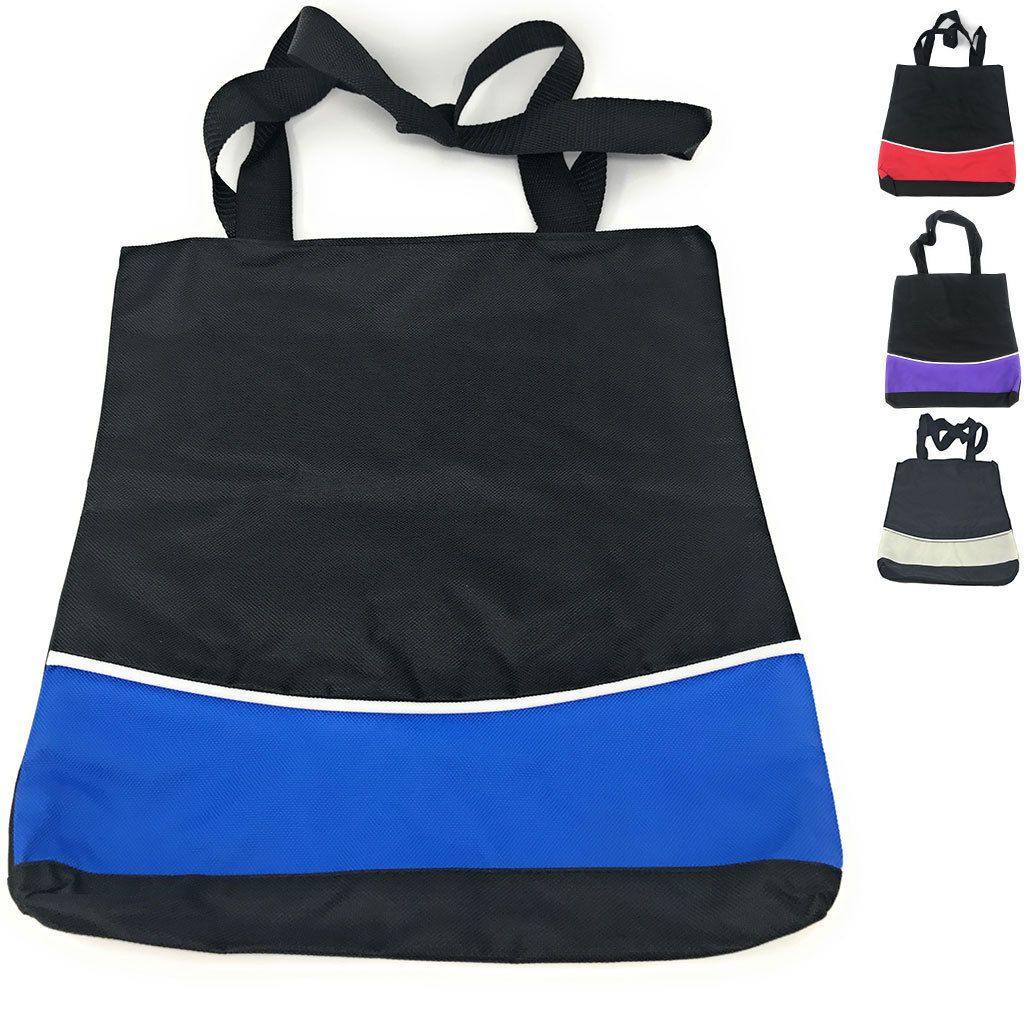 1 Dozen Fashion Two Tone Reusable Grocery Shopping Totes Bags Wholesale-