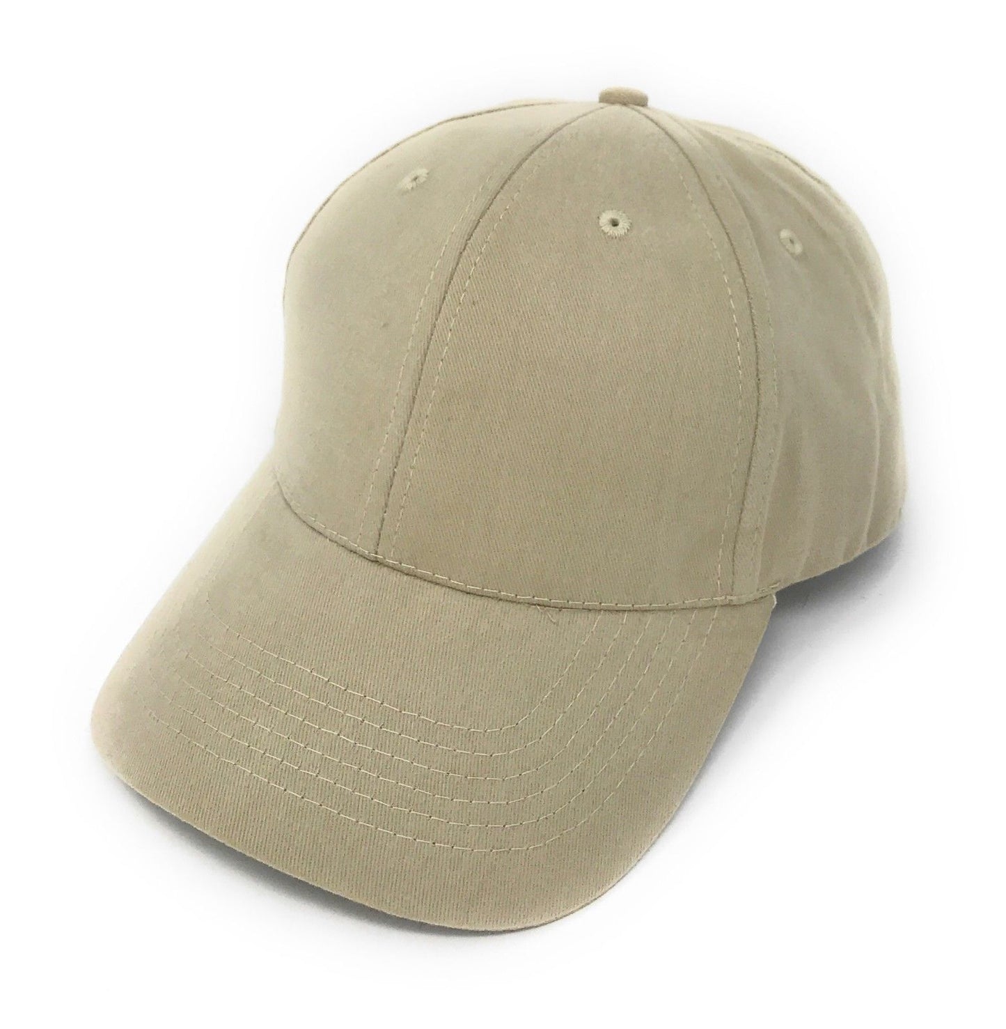 1 Dozen Fine Brushed Cotton 6 Panel Low Crown Baseball Caps Hats Wholesale Bulk-