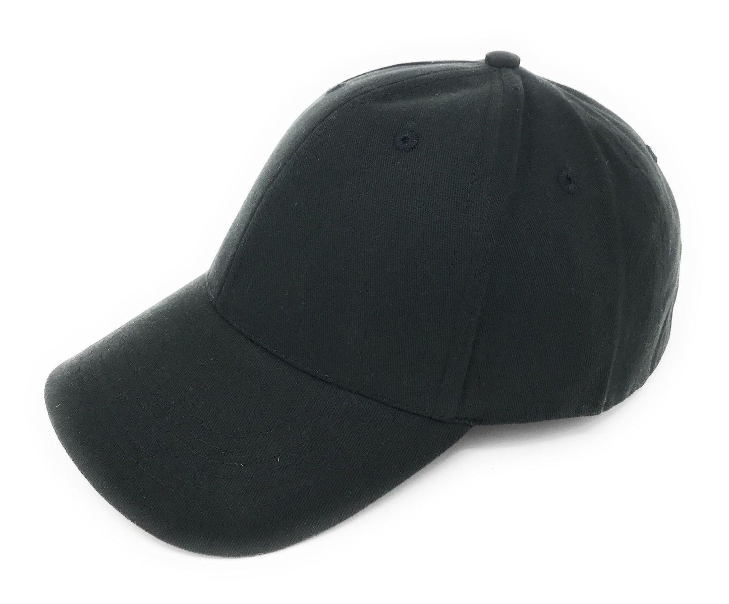 1 Dozen Fine Brushed Cotton 6 Panel Low Crown Baseball Caps Hats Wholesale Bulk-