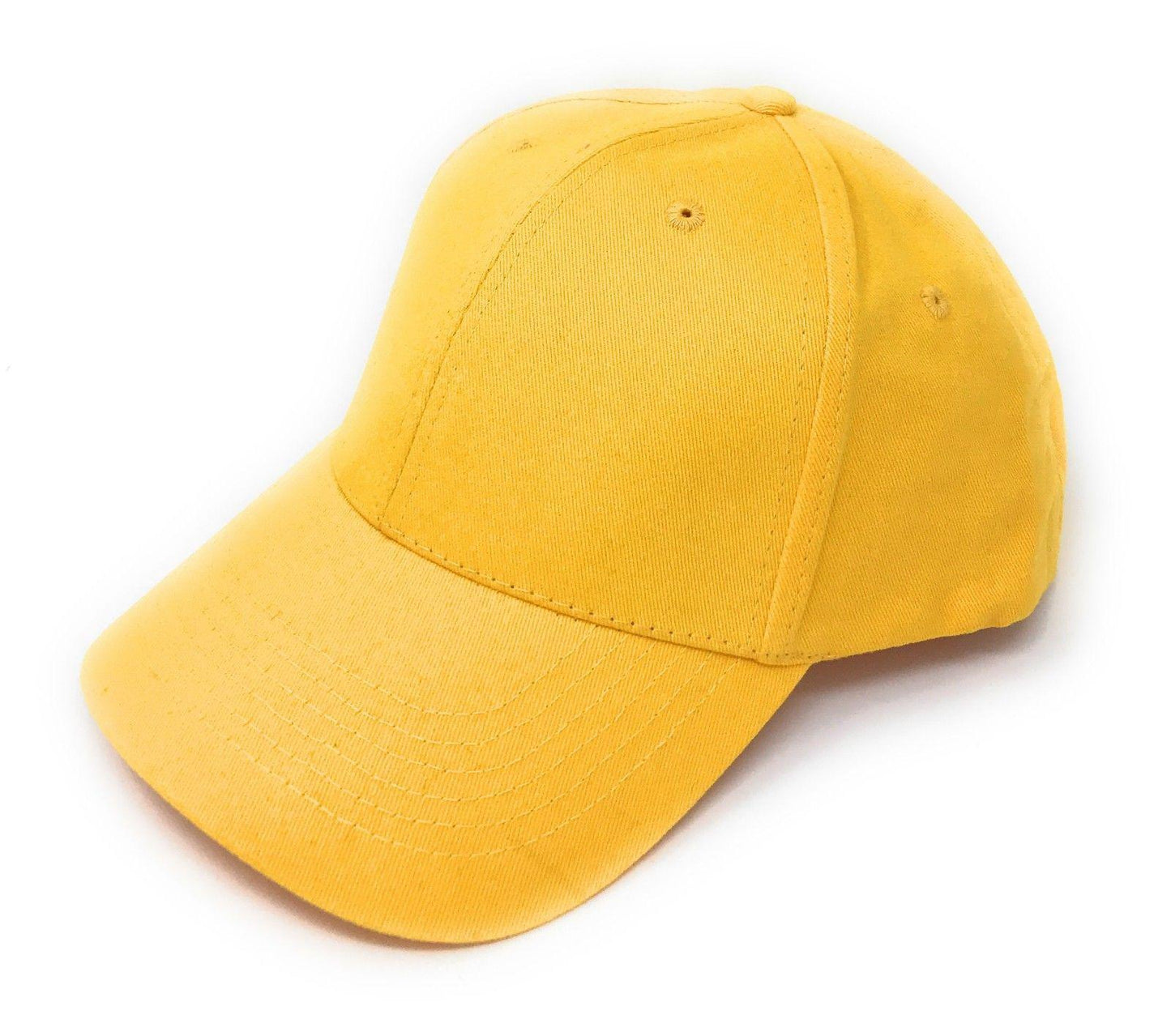 1 Dozen Fine Brushed Cotton 6 Panel Low Crown Baseball Caps Hats Wholesale Bulk-
