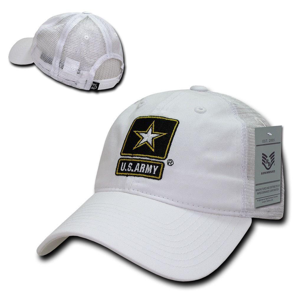 1 Dozen 6 Panel Relaxed Trucker Cotton Military Low Crown Caps Hats Wholesale Lots-