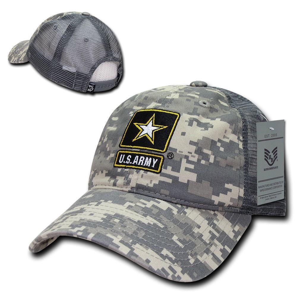 1 Dozen 6 Panel Relaxed Trucker Cotton Military Low Crown Caps Hats Wholesale Lots-