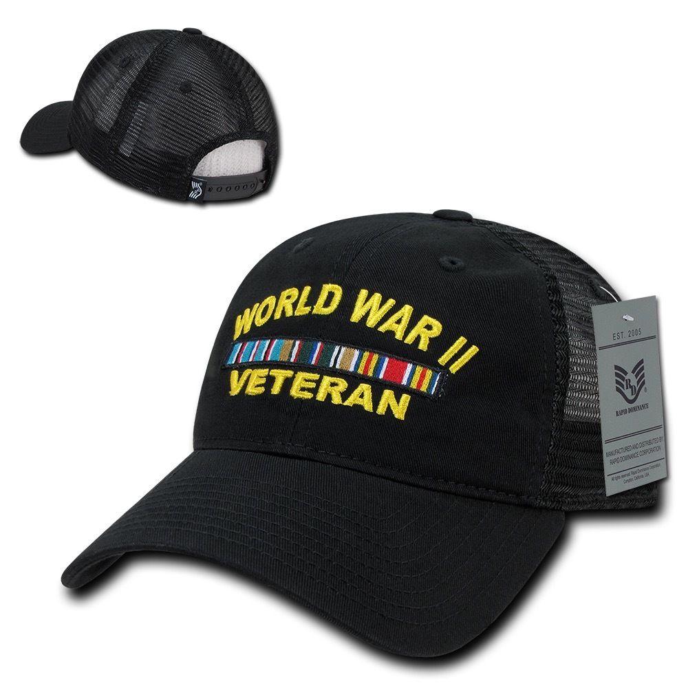 1 Dozen 6 Panel Relaxed Trucker Cotton Military Low Crown Caps Hats Wholesale Lots-