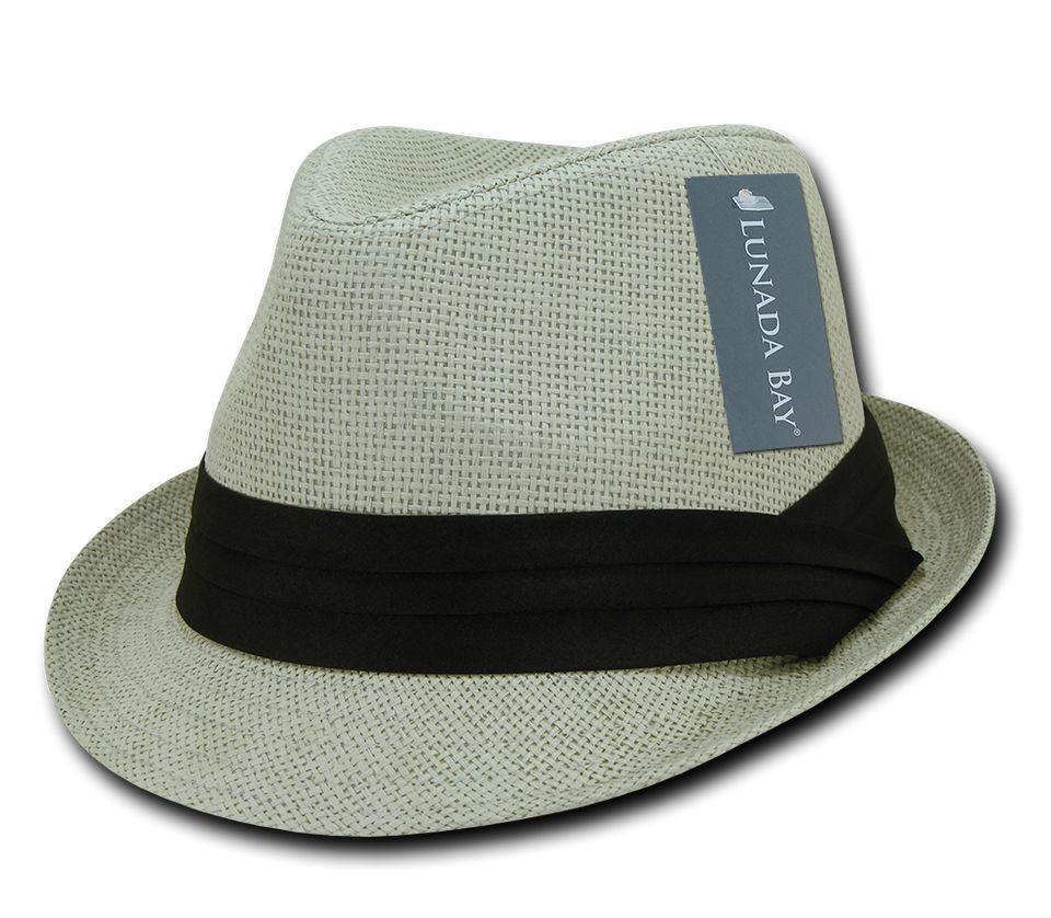 1 Dozen Lunada Bay Paper Straw Fedoras Hats Paper Straw Summer Wholesale-