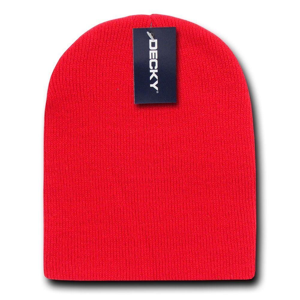 1 Dozen Made In USA America Decky Beanies Gi Short Watch Caps Hats Wholesale Lot-