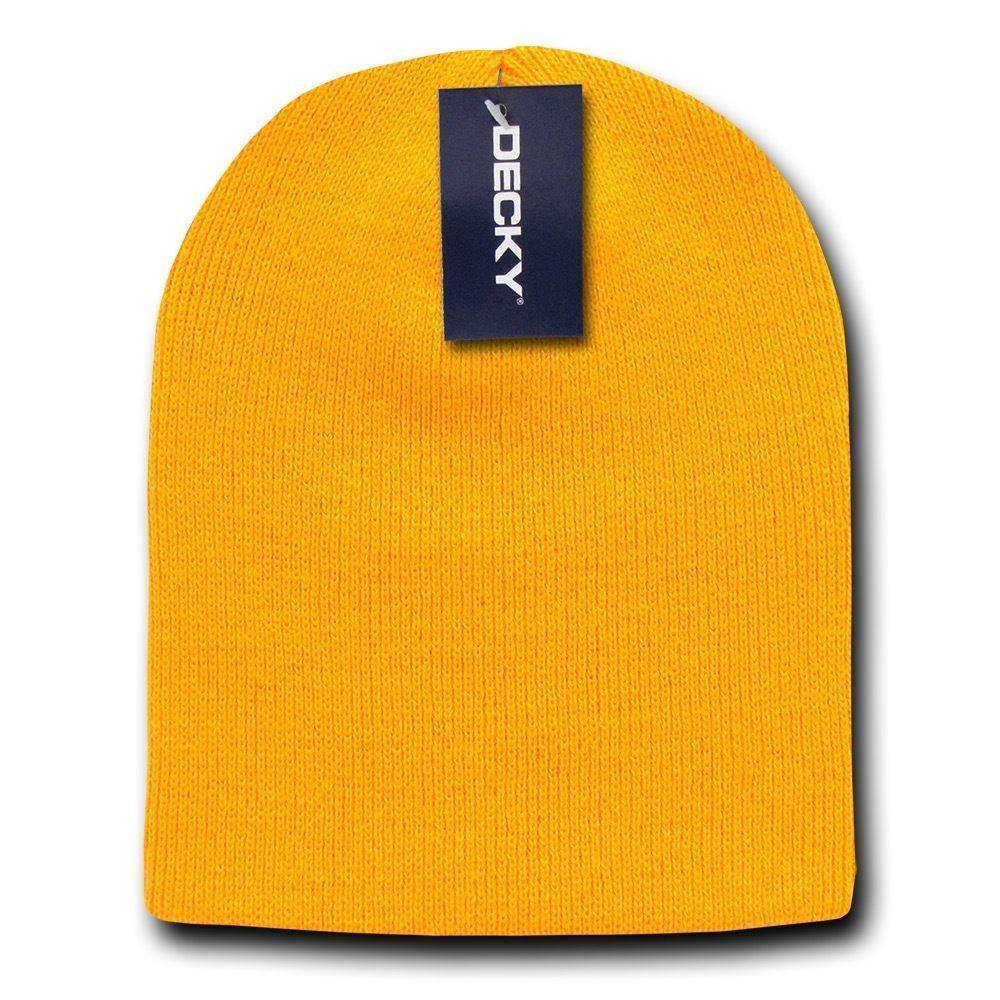 1 Dozen Made In USA America Decky Beanies Gi Short Watch Caps Hats Wholesale Lot-